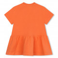 Vestido manga curta em algodão KENZO KIDS para RAPARIGA