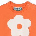 Vestido manga curta em algodão KENZO KIDS para RAPARIGA