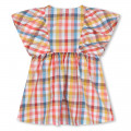 Vestido quadrados em algodão KENZO KIDS para RAPARIGA