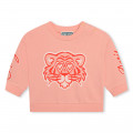 Sweatshirt moletão de algodão KENZO KIDS para RAPARIGA