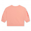 Sweatshirt moletão de algodão KENZO KIDS para RAPARIGA