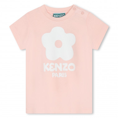 T-shirt manga curta em algodão KENZO KIDS para RAPARIGA