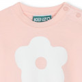 T-shirt manga curta em algodão KENZO KIDS para RAPARIGA