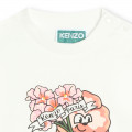T-shirt estampada em algodão KENZO KIDS para RAPARIGA