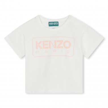 Cotton press-stud T-shirt KENZO KIDS for GIRL