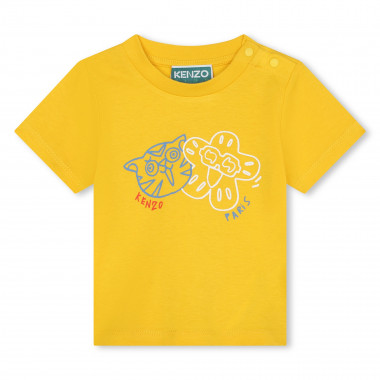 Cotton T-shirt with motifs KENZO KIDS for BOY