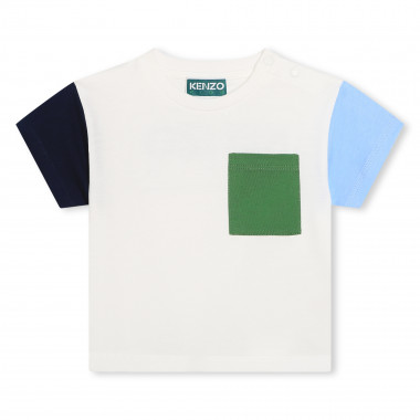Camiseta de algodón multicolor KENZO KIDS para NIÑO