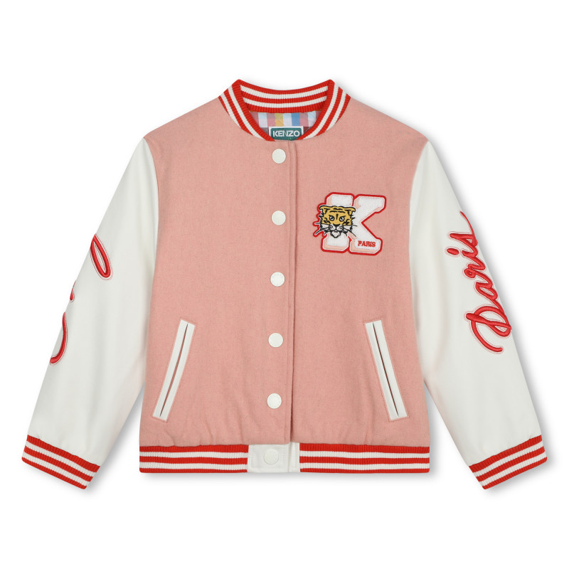 KENZO KIDS Giacca ricamata bambina rosa Kids around