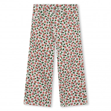 Pantaloni in cotone stampati KENZO KIDS Per BAMBINA