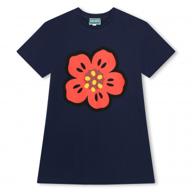 Cotton dress with motif KENZO KIDS for GIRL