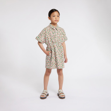 Katoenen jurk met print KENZO KIDS Voor