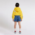 Embroidered denim shorts KENZO KIDS for GIRL
