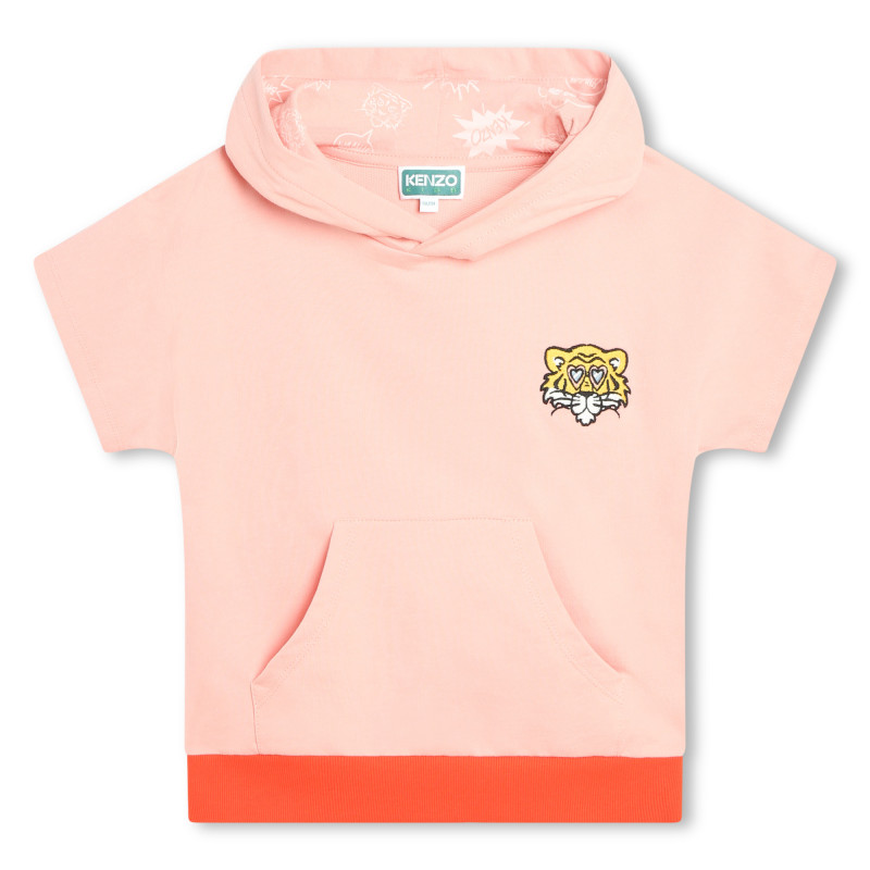 KENZO KIDS Short sleeved sweatshirt girl pink Kids around