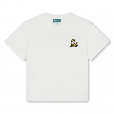 T-shirt cotone stampa retro KENZO KIDS Per UNISEX
