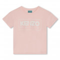 T-shirt with logo print KENZO KIDS for GIRL