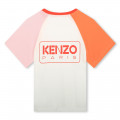 Camiseta de mangas a contraste KENZO KIDS para NIÑA