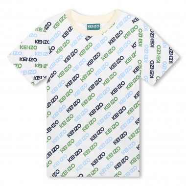 T-shirt stampa logata KENZO KIDS Per RAGAZZO
