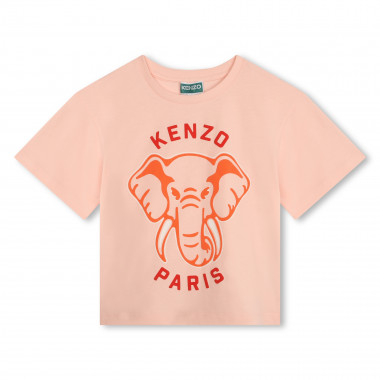 T-Shirt mit Elefanten-Druck KENZO KIDS Für MÄDCHEN