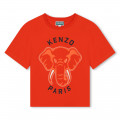 T-shirt avec imprimé éléphant KENZO KIDS pour FILLE