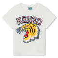 T-shirt Tigre rugissant KENZO KIDS pour FILLE