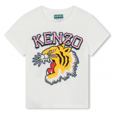 T-shirt met grommende tijger KENZO KIDS Voor