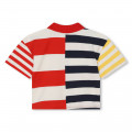 Striped T-shirt with polo neck KENZO KIDS for GIRL