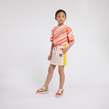 Printed T-shirt with patch KENZO KIDS for GIRL