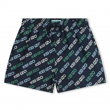 Lined printed swim trunks KENZO KIDS for BOY