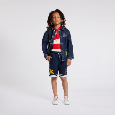 Jean jacket with patches KENZO KIDS for BOY