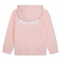 Fleece sweatshirt met capuchon KENZO KIDS Voor