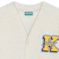 Fleece vest met streepjes KENZO KIDS Voor