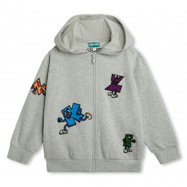 Zip-up fleece sweatshirt KENZO KIDS for BOY