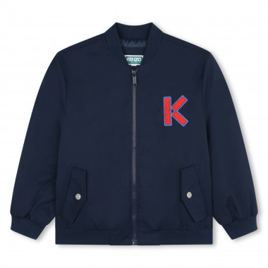 Embroidered zip-up jacket KENZO KIDS for UNISEX