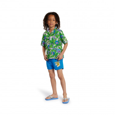 Chemise en popeline de coton KENZO KIDS pour GARCON