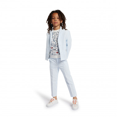 Pantalon rayé avec badge KENZO KIDS pour GARCON