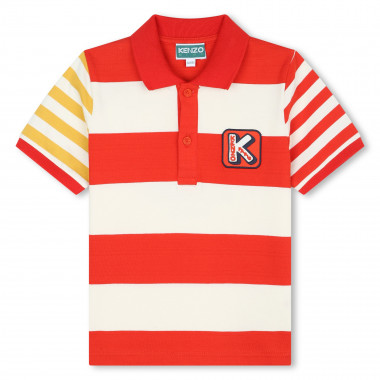 Striped polo with printed back  for 