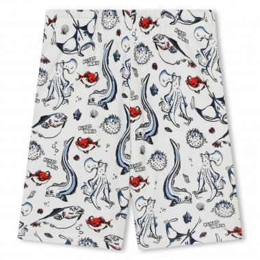 Printed and lined bermudas KENZO KIDS for BOY