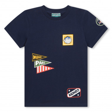 Baumwoll-T-Shirt mit Motiven  Für 