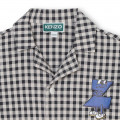 Checked shirt with motifs KENZO KIDS for BOY