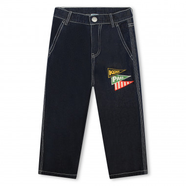 4-Taschen-Jeans mit Druckknopf  Für 