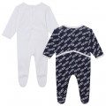Pack de 2 pijamas de algodón KENZO KIDS para UNISEXO