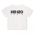 Camiseta estampada de algodón KENZO KIDS para UNISEXO