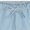 Long stripy cotton shorts KENZO KIDS for BOY