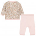 Pull et pantalon en coton KENZO KIDS pour FILLE