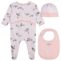 Pyjama, bonnet et bavoir coton KENZO KIDS pour FILLE