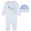 Combinaison et bonnet en coton KENZO KIDS pour GARCON