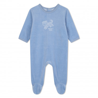 Velours pyjama met borduursel KENZO KIDS Voor