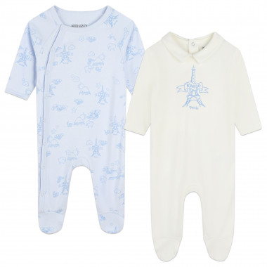 Pack de 2 pijamas de algodón KENZO KIDS para UNISEXO