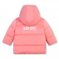 Water-repellent puffer jacket KENZO KIDS for GIRL