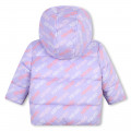 Water-repellent puffer jacket KENZO KIDS for GIRL